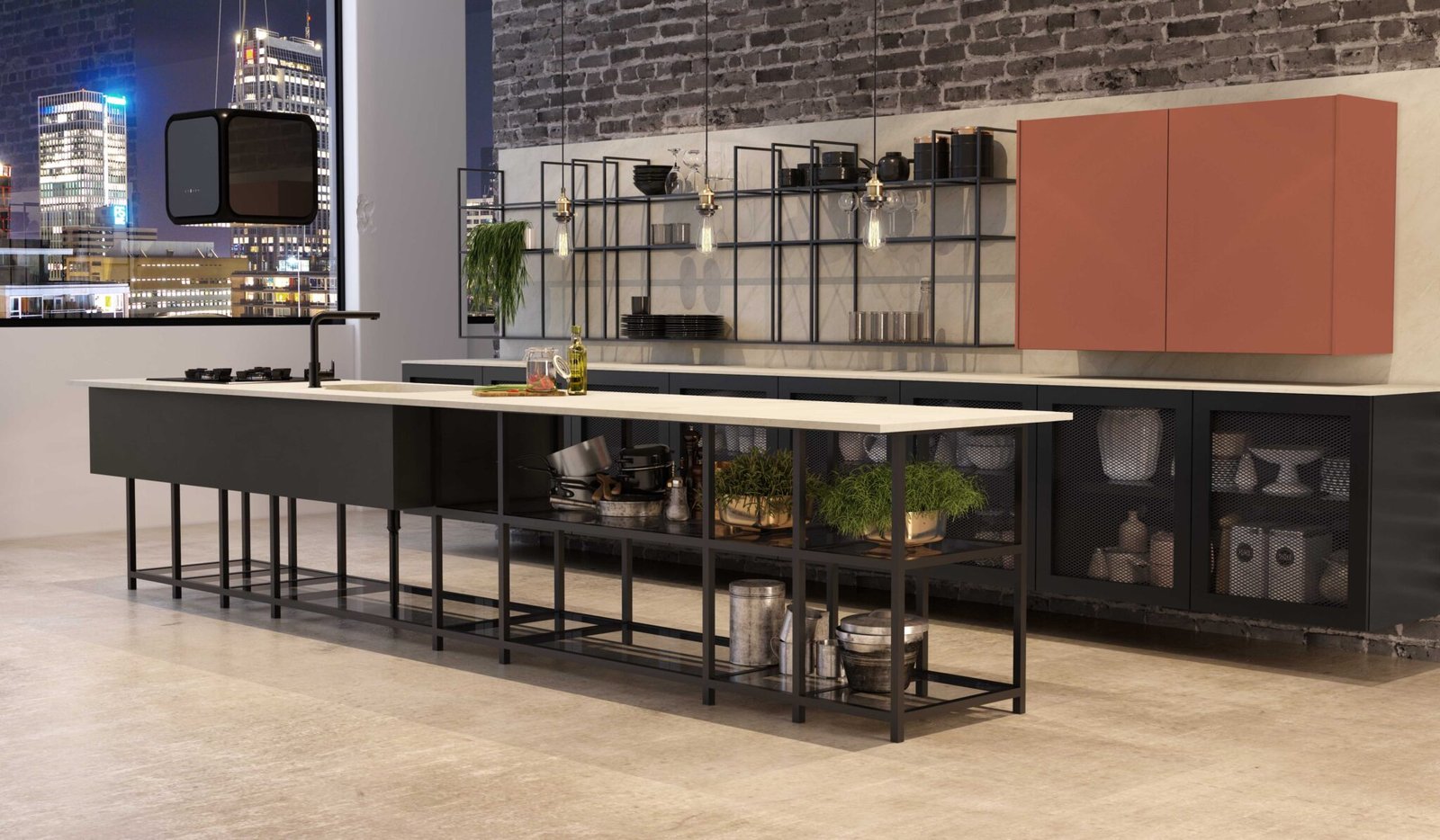 Moon, Laccato Terracot, Carrara, Minnero